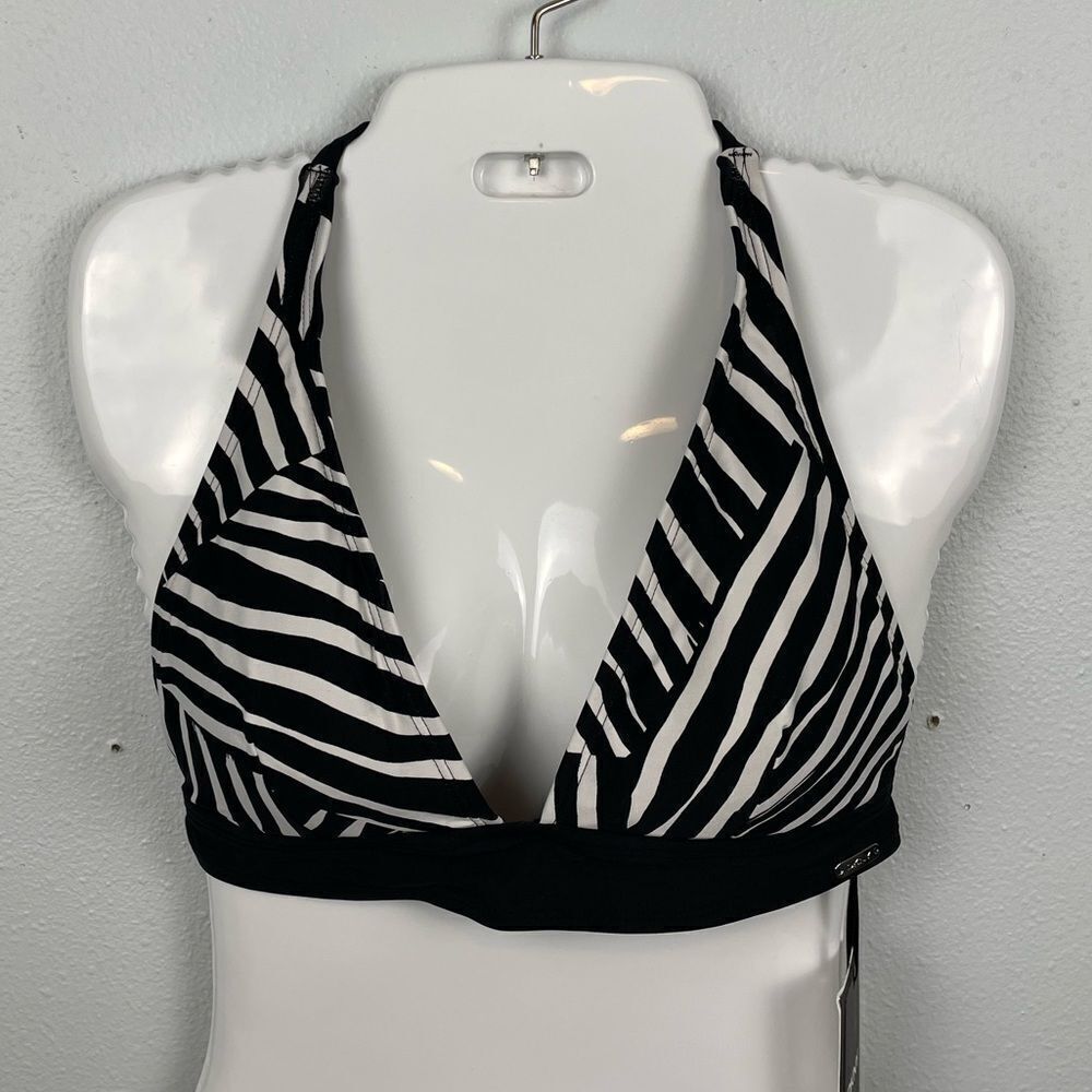 NWT DKNY Zebra Bikini Top Size M